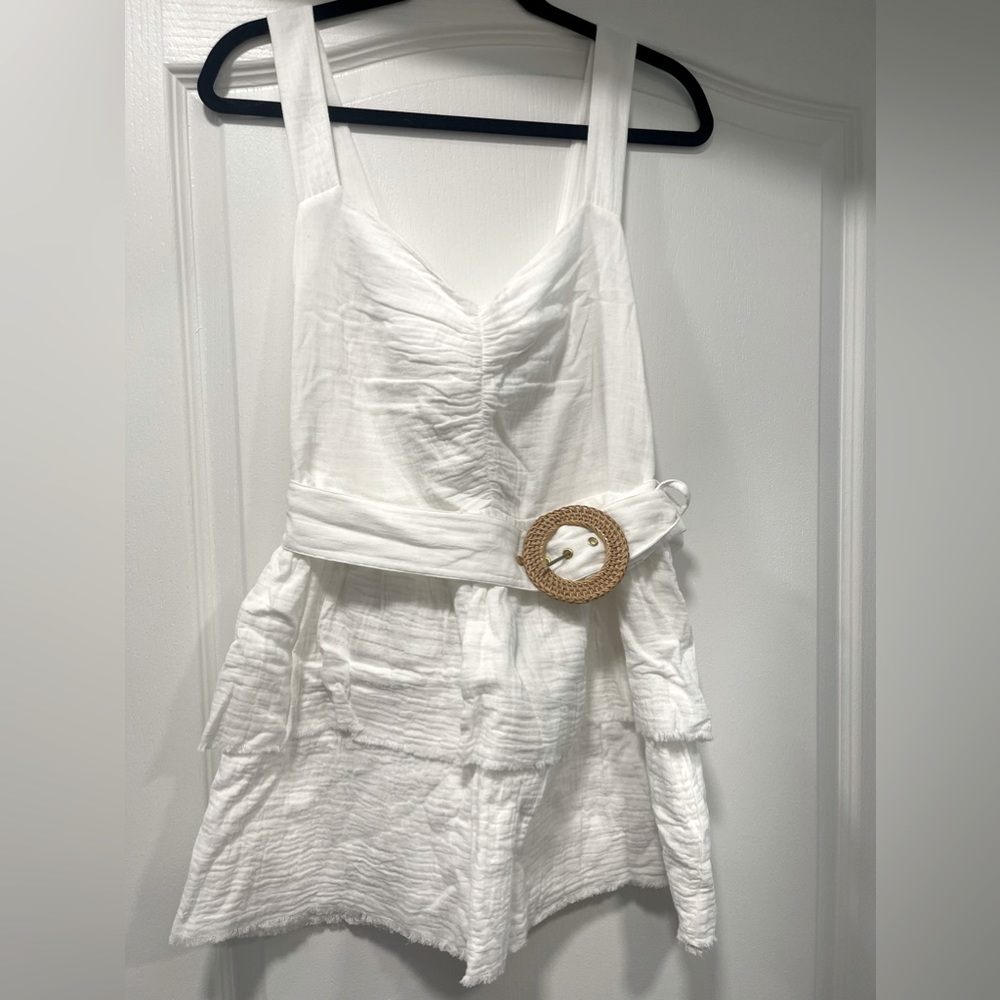 NWT show me your mumu cosmo white mini dress - medium